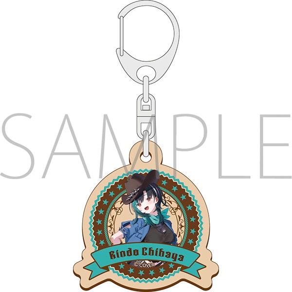 [Pre-order] hololive - Western Caravan - Wooden Keychain / Chihaya Rindo